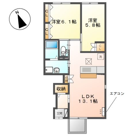 ル・グラン　シャティニエー(le gran chaｔaighier）の間取り