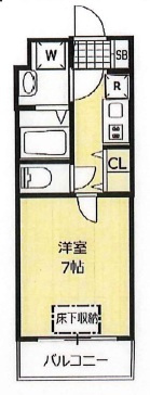 The Well Mejiroの間取り