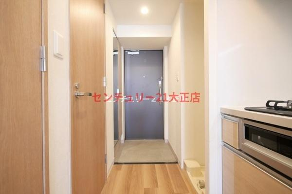 プレサンス朝潮橋ベイ・ブリーズの玄関