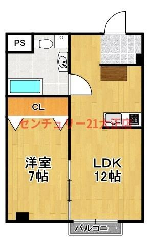 ベイアパートメントの間取り