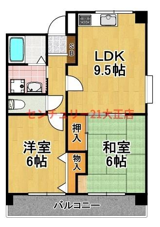 グレイスピア夕凪の間取り