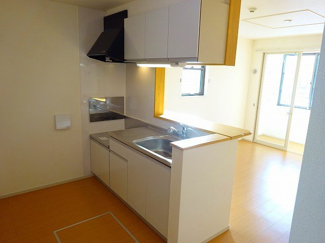 クロッシングⅡＢのキッチン|キッチンです
