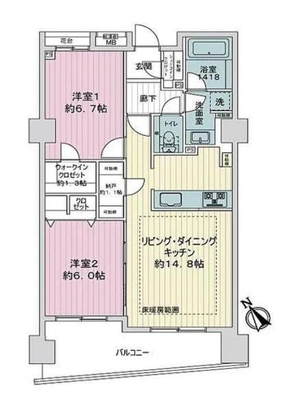 アイマークス横浜桜木町の間取り