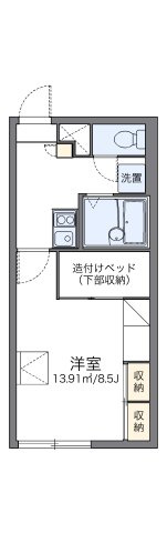 レオパレスコアハイツの間取り