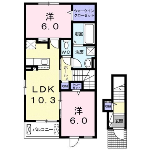 【間取り】 | ピノ・ドルチェⅡ