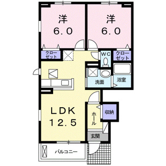 【間取り】 | ヴィッラ・フジヤ　Ⅱ