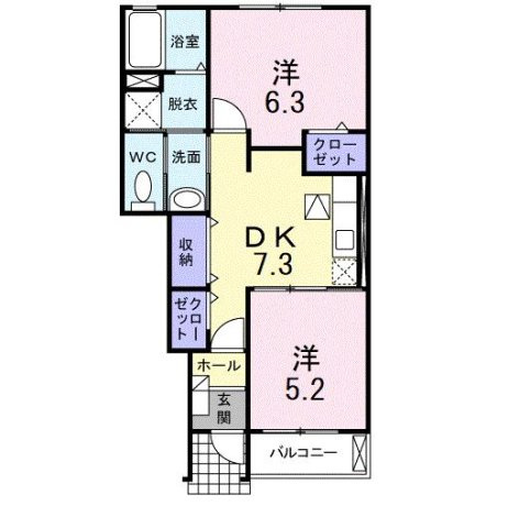 カーサ．エテルノ　Ⅱの間取り