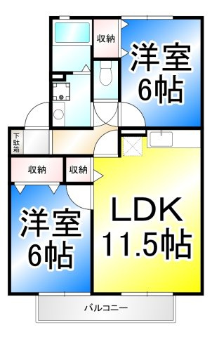 ベルメゾン町田の間取り