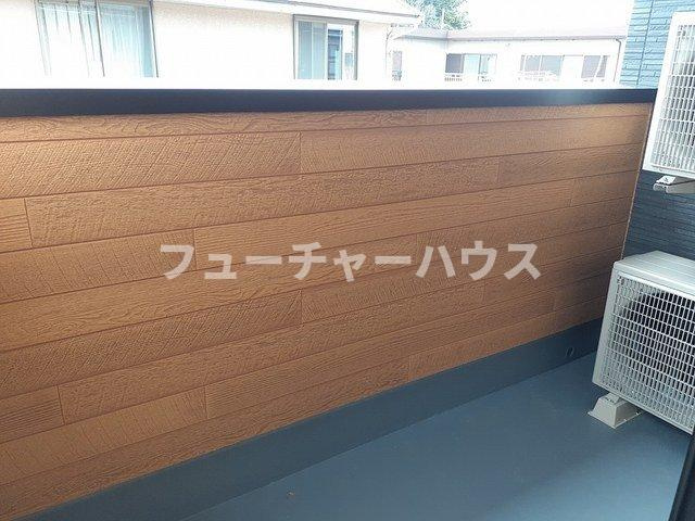 シャルールメゾンＢのバルコニー|暖かな日差しのふりそそぐバルコニー