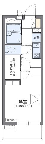 レオパレスクレストタウンＡの間取り