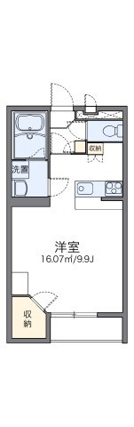 レオパレスプレジール緑が丘の間取り