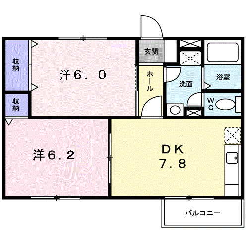 アネックスプラザＡの間取り