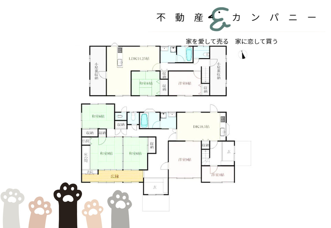 溝辺町の中古戸建の間取り