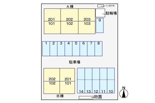 サンリット　氏家Ｂの駐車場