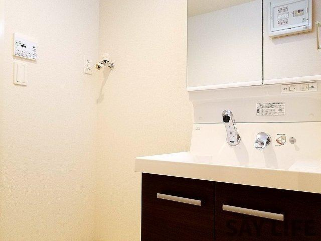 クレバーハウスの洗面所