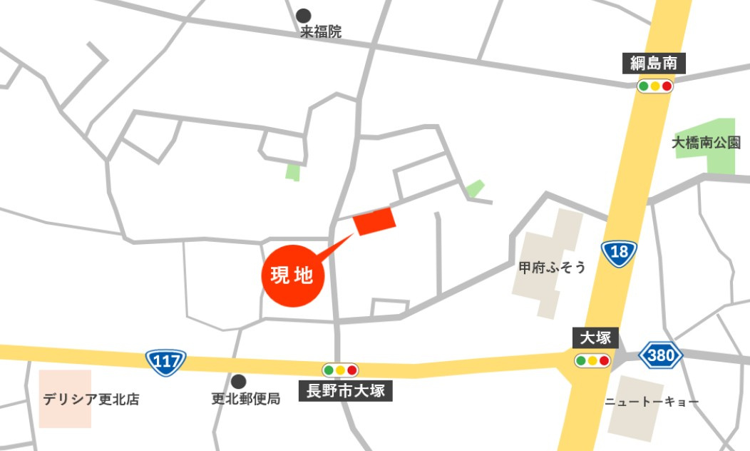 東邦ピュアコート青木島大塚Ⅱの地図