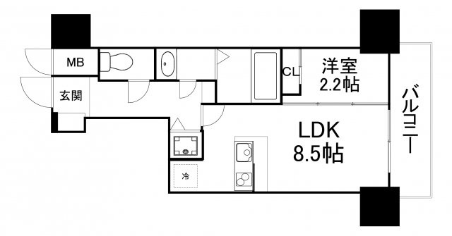 【間取り】 | ルーエ天満橋