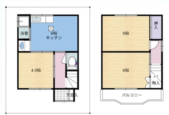 萱島東戸建の間取り