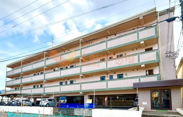 久留米市朝妻町の賃貸マンションの外観|外はこのようになっています