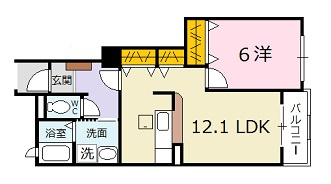 メリディオ　Ⅰ番館の間取り