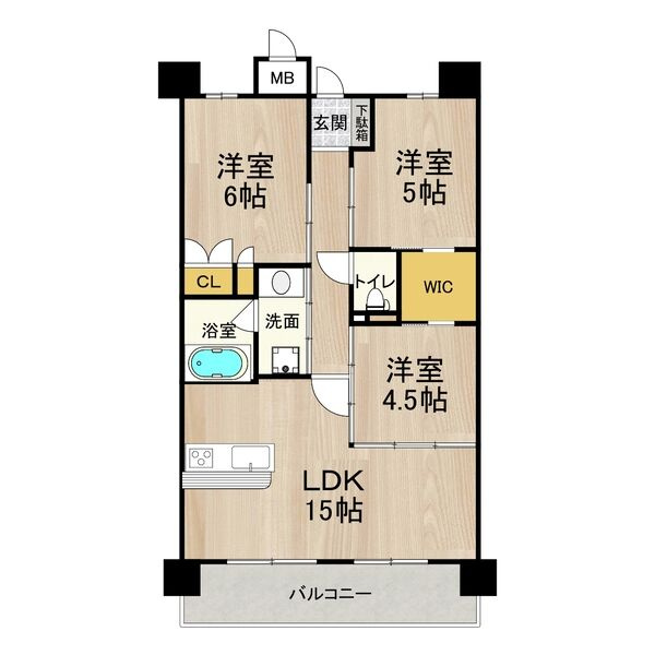 ＣＩＴＹ ＳＰＩＲＥ日本橋の間取り|現状有姿　和室が洋室の場合があります
