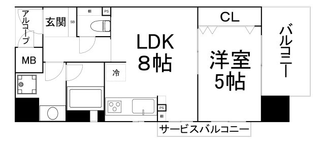【間取り】 | クラウンハイム上町台セントラルカーサ