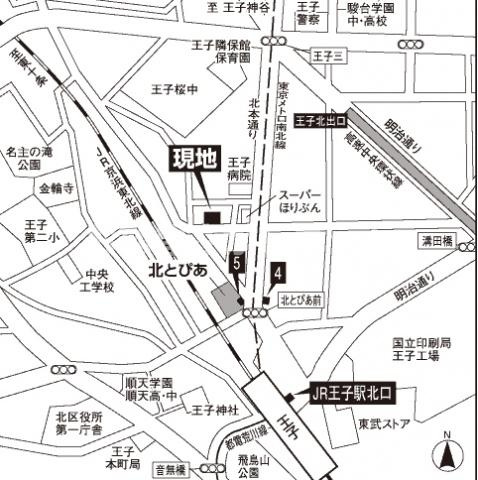 プリマベーラ王子の地図