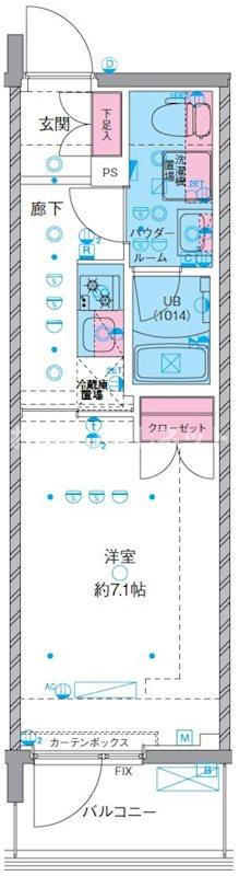 GENOVIA横浜石川町【おとり物件なし】#学生・社会人にオススメ！初期費用分割払いOK！の間取り