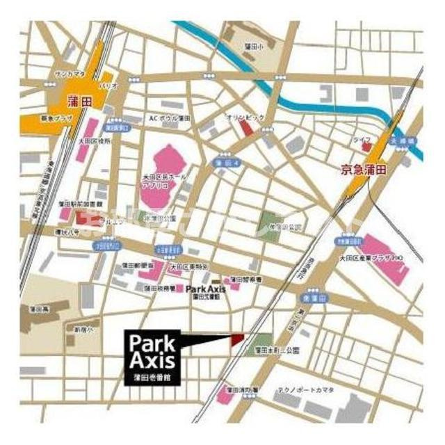 パークアクシス蒲田壱番館【おとり物件なし】#学生・社会人にオススメ！初期費用分割払いOK！の地図