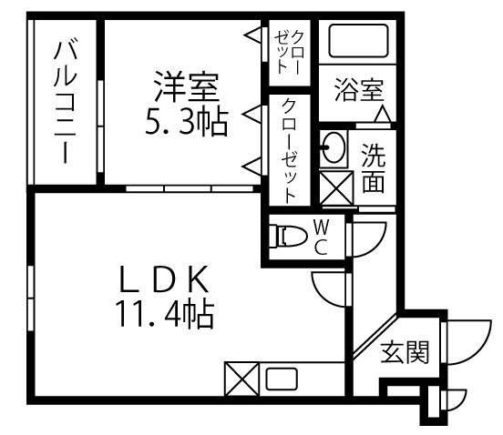 グランリーオ竹渕の間取り