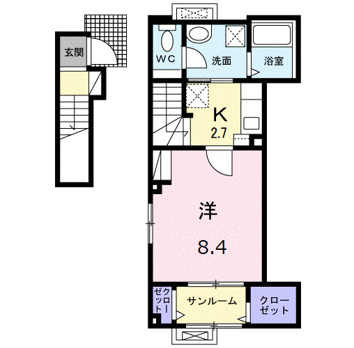 サラの間取り