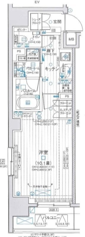 パレステージ大島の間取り