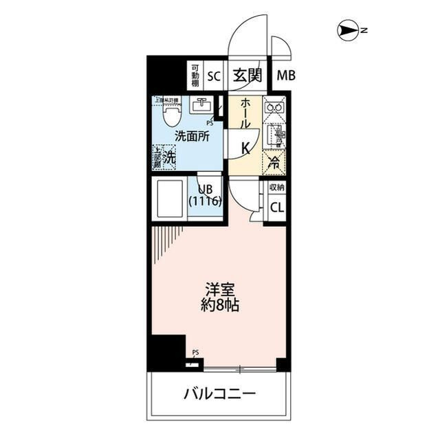 プレール・ドゥーク住吉Ⅳの間取り