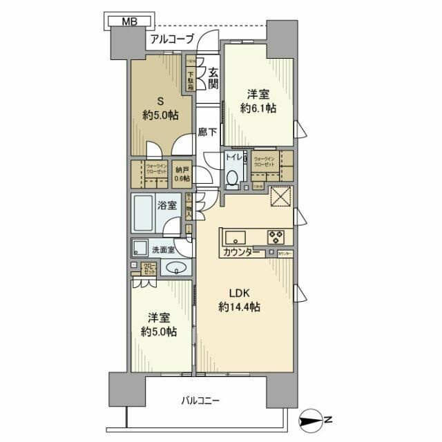 ジオ南砂町の間取り