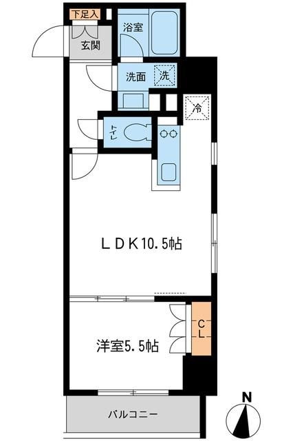レジデンス両国駅前の間取り