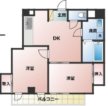 グランコートオガワの間取り