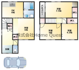 【間取り】 | 大蓮北4丁目戸建