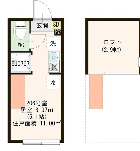 ハーモニーテラス平井Ⅸの間取り