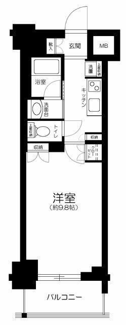 墨田区東向島１丁目の賃貸マンションの間取り