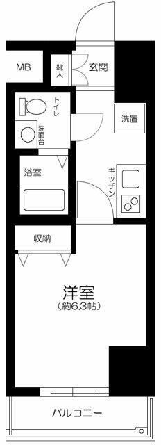 墨田区太平４丁目の賃貸マンションの間取り