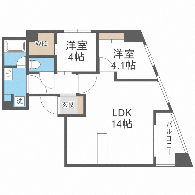 ＡＲＣＢＬＩＳＳ二日市の間取り
