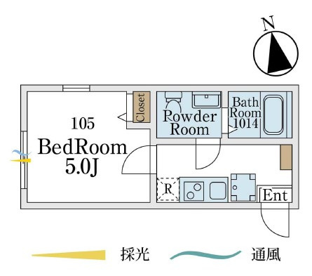 川崎市多摩区生田５丁目のアパートの間取り
