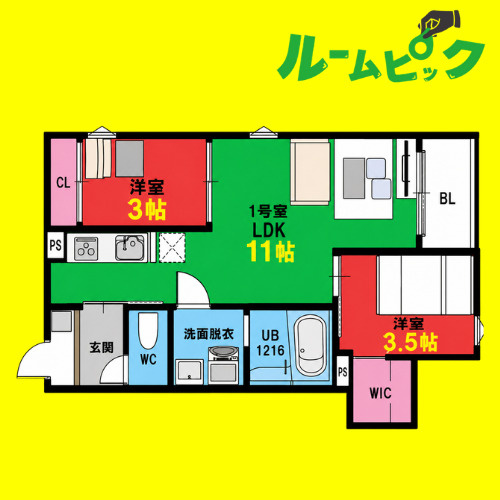 REGALEST名駅松原　名古屋市賃貸　仲介手数料無料の間取り