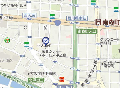 【地図】 | ミヤレジデンス西天満