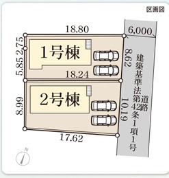 上堂三丁目第２の区画図