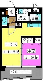 ボヌール福重の間取り