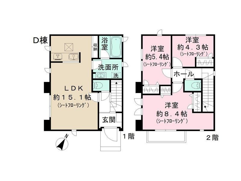 Le Domaine Ｋの間取り