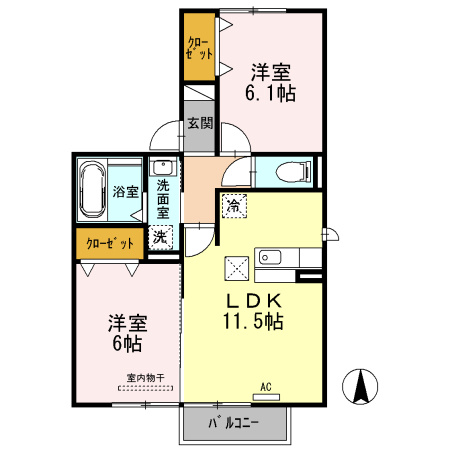 プロニティ朝日の間取り