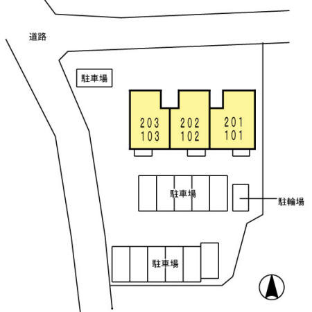 プロニティ朝日の区画図
