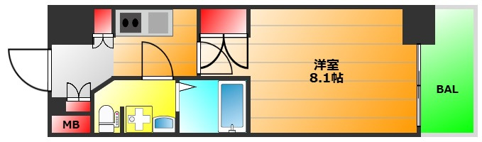 ルーエ天満橋の間取り